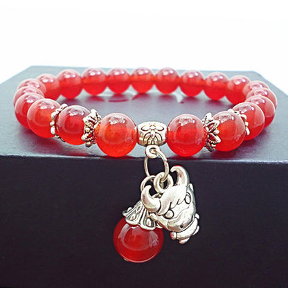 Red Agate Crystal Bracelet Women's Small Jewelry Bracelet Couple Jewelry Bracelet Jewelry Beaded Yiwu Small Commodity Jewelry
