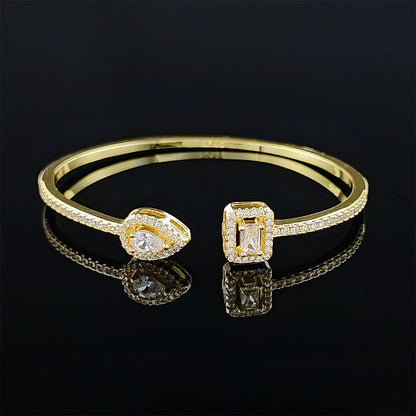 Cross Border jewelry Set Long Zircon Earrings Ring Necklace Jewelry Four Piece Set Hot Sale J6177