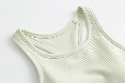 Original ebb yoga vest women's I-character sports outer wear tight quick-drying with chest pad running bra fitness upper