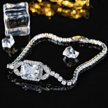 Amazon Cross-border Rectangular Classic Jewelry suit Combination Female Niche European and American x7198-r5797