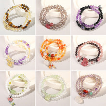Jingdong Jewelry 3A Natural Cherry Blossom Agate Bracelet Fashion Sweet Wind Girl Single Circle Round Bead Bracelet Wholesale
