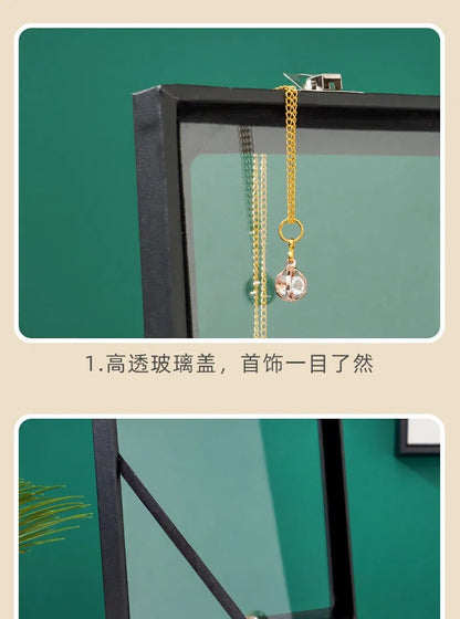 Ear Clip Ear Wire Jewelry Box Large Capacity Ring Necklace Bracelet Display Stand Ear Ring Ear Stud Earrings Storage Box