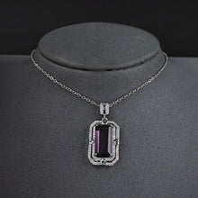 Amazon Cross-border Rectangular Classic Jewelry suit Combination Female Niche European and American x7198-r5797