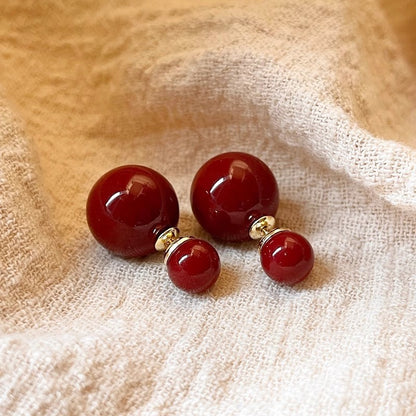 Shijia size pearl earrings women's 2024 new style multi-wearing light luxury temperament earrings s925 silver needle ear jewelry