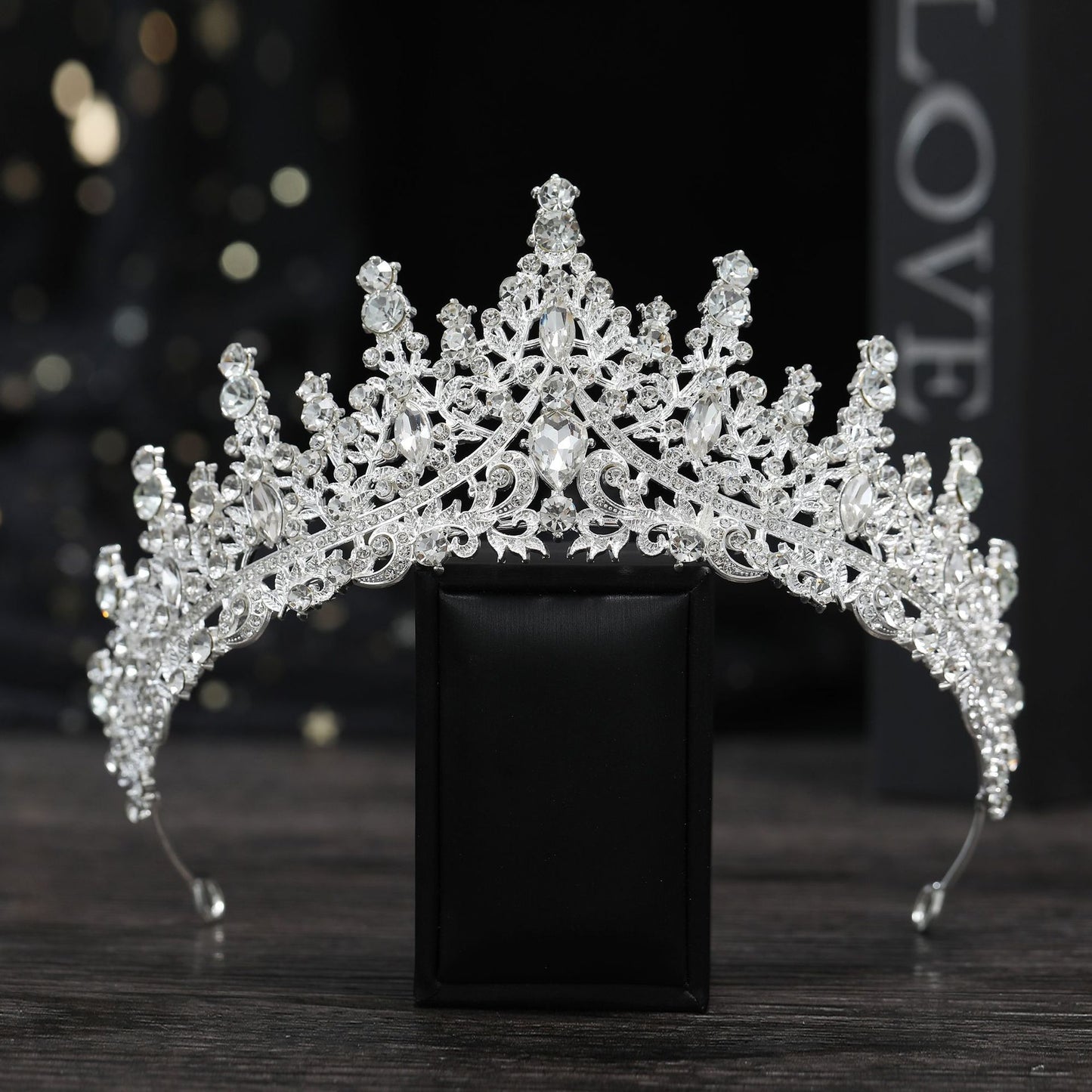 Cross Border Birthday Hair Accessories Party Headband Bridal Crown Headwear Alloy Rhinestone Headband Wedding Hot Crown Jewelry