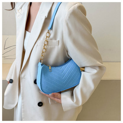 Mini Shoulder Bags for Women Fashion Felt Women's Bag Design Advanced Underarm Handbags Beautiful Purses Crescent SaddleBag 2025