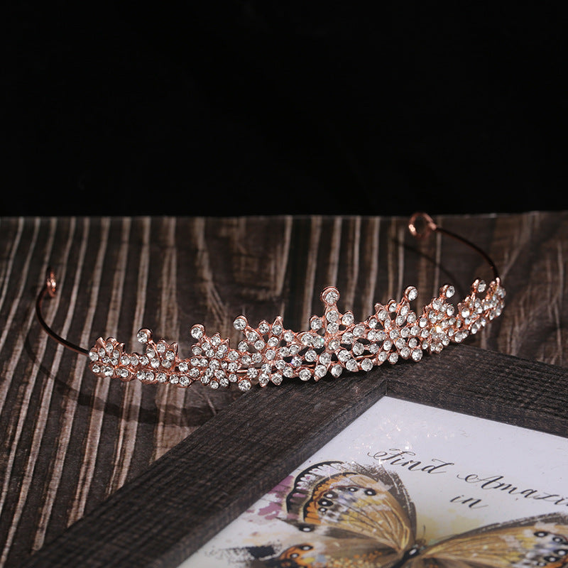 Bridal Diamond Crown Tiara Wedding Dress Wedding Dress Headband Rhinestone Jewelry Accessories
