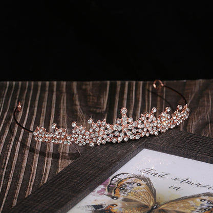 Bridal Diamond Crown Tiara Wedding Dress Wedding Dress Headband Rhinestone Jewelry Accessories