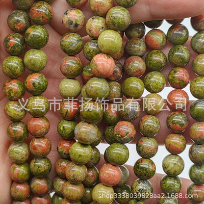 Feiyang Jewelry Miscellaneous Stone Round Beads Loose Beads diy Jewelry Accessories Beads Personalized Miscellaneous Stone Semi-finished Products Ready for Wholesale