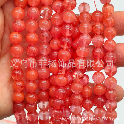 Feiyang Jewelry Miscellaneous Stone Round Beads Loose Beads diy Jewelry Accessories Beads Personalized Miscellaneous Stone Semi-finished Products Ready for Wholesale