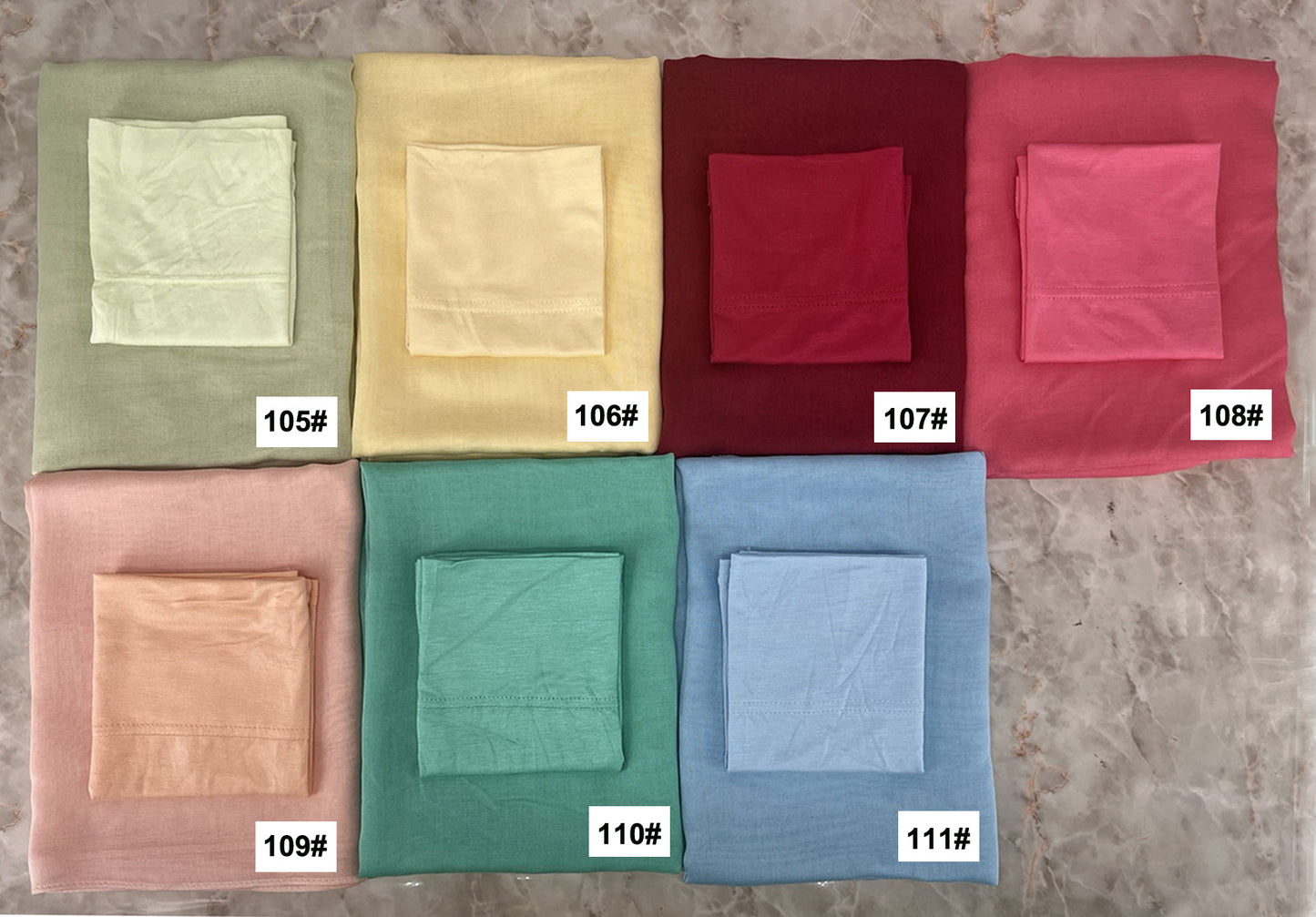 84colors Modal Hijab with Modal Undercap Set Basic Stretchy Pullover Headscarf Thin Breathable Sunscreen Head Wrap Hijabs Scarf