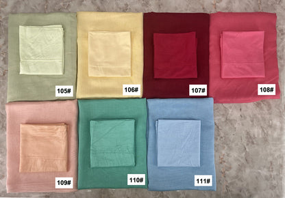84colors Modal Hijab with Modal Undercap Set Basic Stretchy Pullover Headscarf Thin Breathable Sunscreen Head Wrap Hijabs Scarf