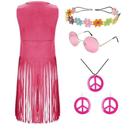 European and American Style 2025 Women's New Suede Tassel Vest Jacket Popular Sleeveless Mid-Length Vest for Outer Wear