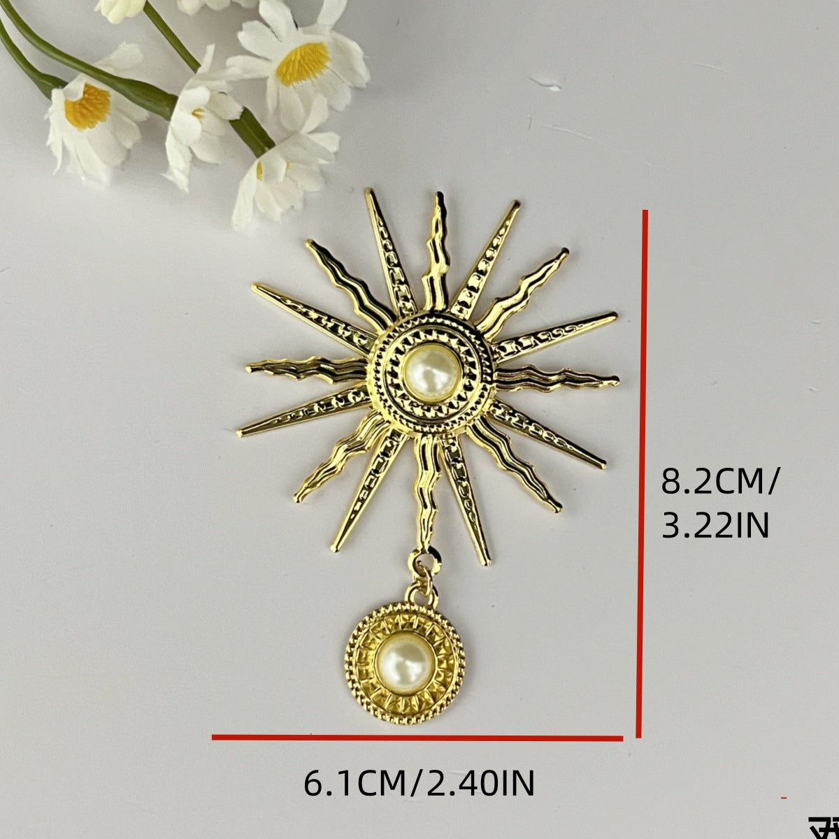 Pearl Sunflower DIY Jewelry Virgin Halo Baroque Lolita Dark Gothic Cos Headdress Style Accessories