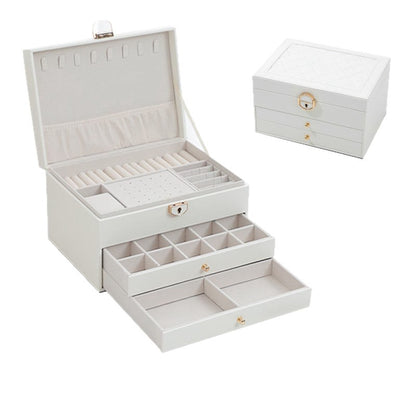 Jewelry Storage Box, Exquisite Necklace, Earrings, Gold Hand Jewelry, Earrings, Jewelry Box, Large Capacity, 2025 Model Drawer