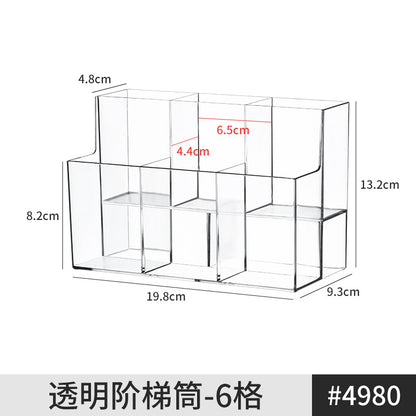 Mirror Cabinet Storage Box Desktop Cosmetics Lipstick Storage Rack Bathroom Bathroom Desktop Dressing Table Organization Box