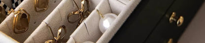 Jewelry Box Earrings Earrings Necklace Ring High-grade Exquisite Large Capacity Gold Jewelry Hand Jewelry Storage Box