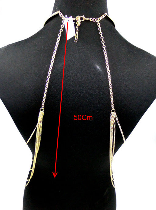 Aliexpress Jewelry Body Chain Gold Large Hoop Necklace Exaggerated Stylish Body Chain
