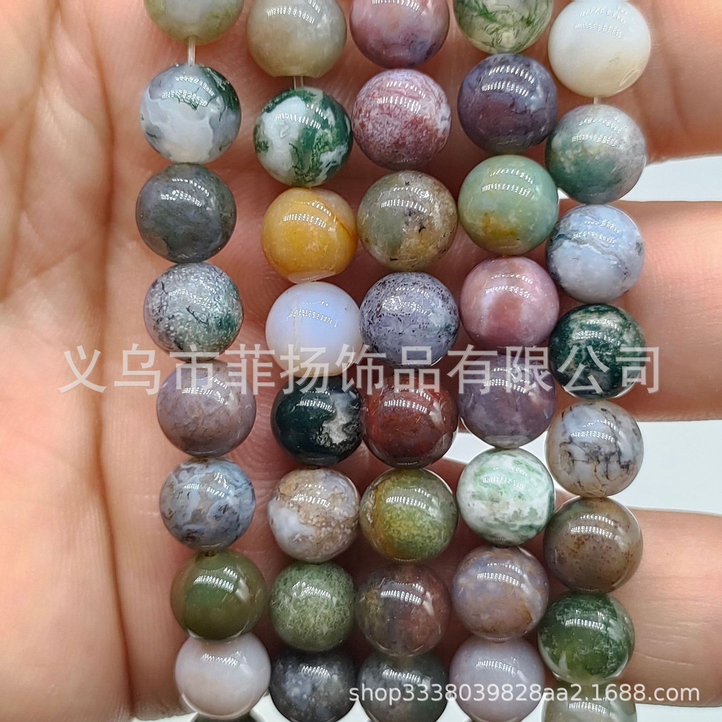Feiyang Jewelry Miscellaneous Stone Round Beads Loose Beads diy Jewelry Accessories Beads Personalized Miscellaneous Stone Semi-finished Products Ready for Wholesale