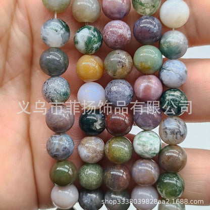 Feiyang Jewelry Miscellaneous Stone Round Beads Loose Beads diy Jewelry Accessories Beads Personalized Miscellaneous Stone Semi-finished Products Ready for Wholesale