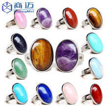 Fashion ancient silver owl tree of life pendant natural water wafer ring inlay pendant foreign trade jewelry necklace