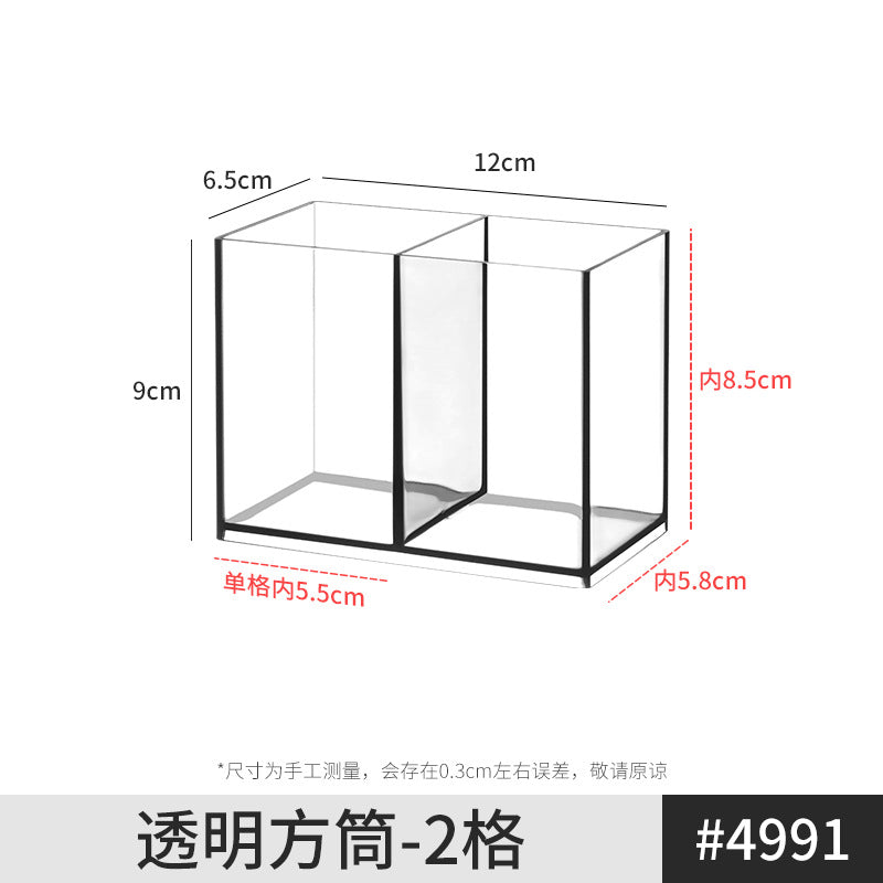 Mirror Cabinet Storage Box Desktop Cosmetics Lipstick Storage Rack Bathroom Bathroom Desktop Dressing Table Organization Box