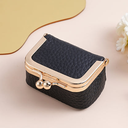 Genuine Leather Mini Necklace Jewelry Box Women's Earrings Gold Ring Gold Jewelry Cosmetics Bag Earphones Coin Purse