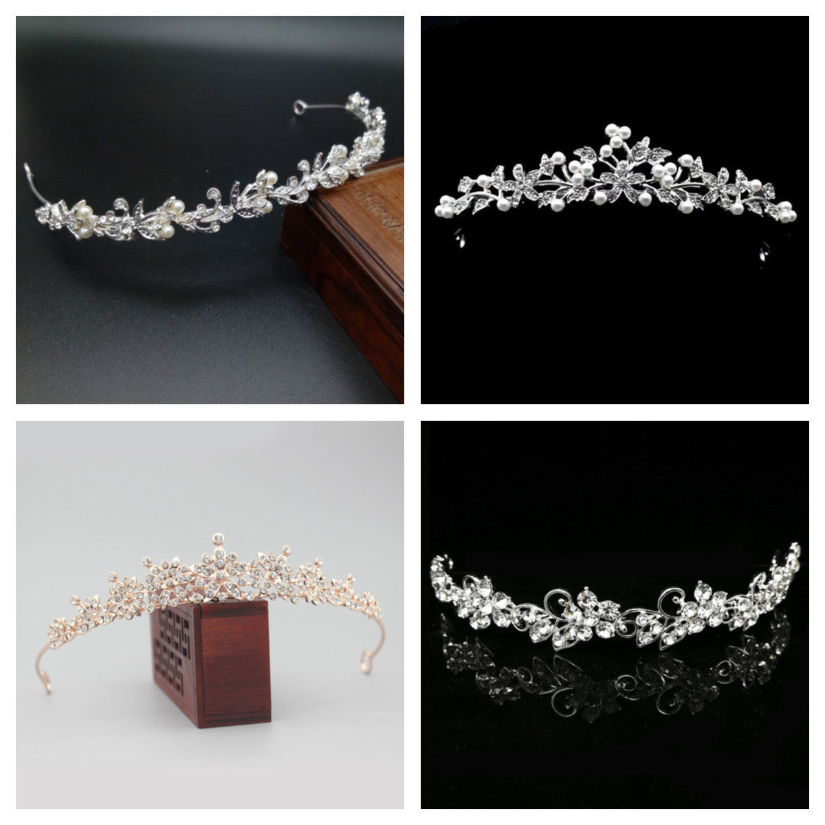 Bridal Diamond Crown Tiara Wedding Dress Wedding Dress Headband Rhinestone Jewelry Accessories
