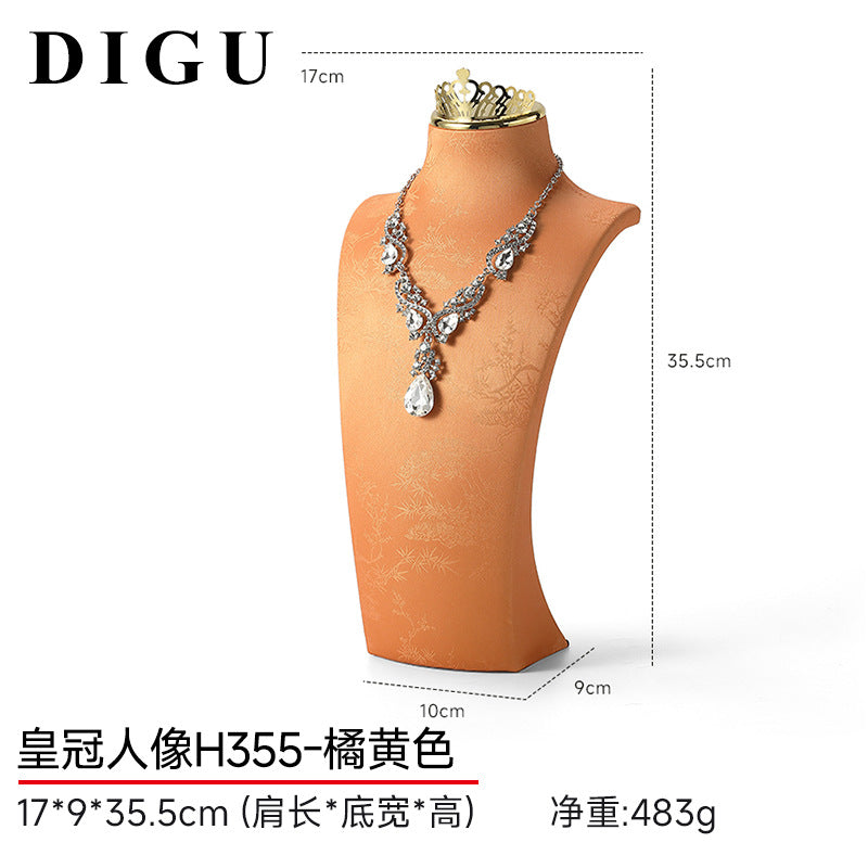 Necklace Display Stand, Mannequin Jewelry Stand, Neck Model, Necklace Holder, Counter Jewelry Display Props