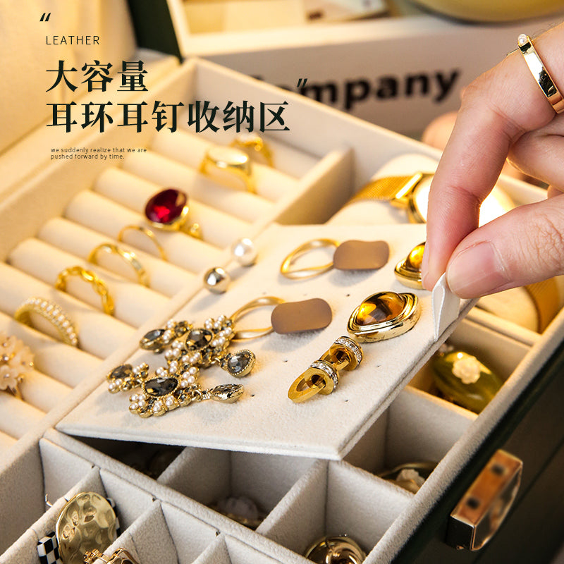 Jewelry Storage Box, Exquisite Necklace, Earrings, Gold Hand Jewelry, Earrings, Jewelry Box, Large Capacity, 2025 Model Drawer