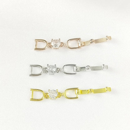 Joker bracelet necklace extended chain plated real platinum zircon 3cm lengthened first jewelry button accessories factory outlet