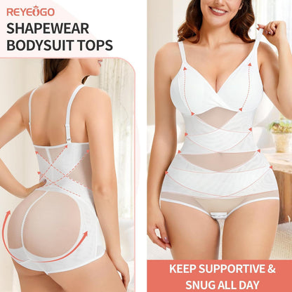 Hot Selling Body Shaping One-Body Shaping One-Body Shaping Sling V-Neck Cup Mesh Waist Plastic Breathable Sports Body Shaping One-Body Shaping One-Body Shaping