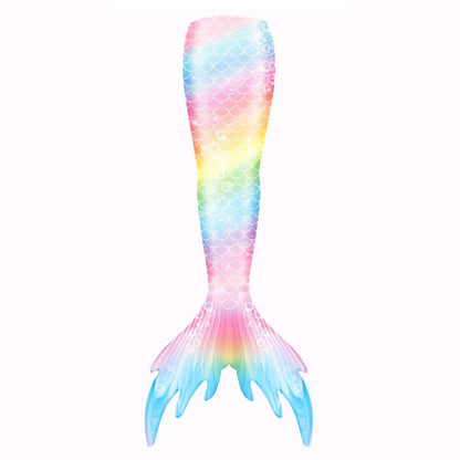 Girls Mermaid Swimsuit Mermaid Tail with Gauze Ariel Princess Swimsuit Children's Swimsuit