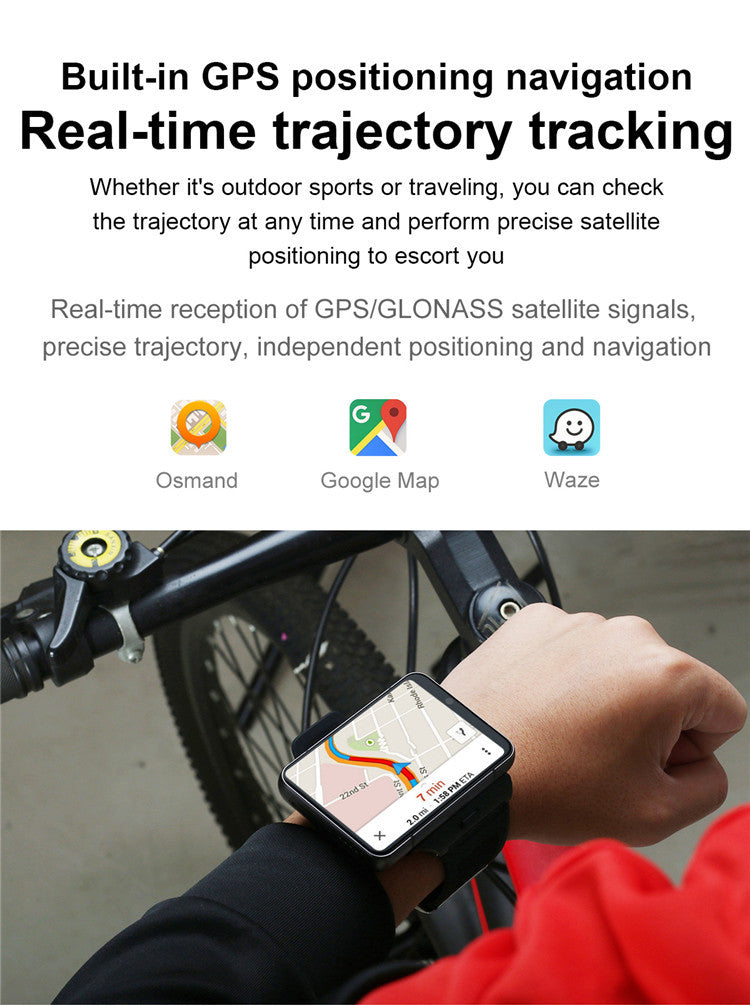 LOKMAT APPLLP MAX-NEW 4G LTE Smartwatch 2.8" Touch Screen WiFi Dual Camera Video Call Heart Rate Monitor Smart Watch for Android