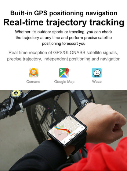 LOKMAT APPLLP MAX-NEW 4G LTE Smartwatch 2.8" Touch Screen WiFi Dual Camera Video Call Heart Rate Monitor Smart Watch for Android