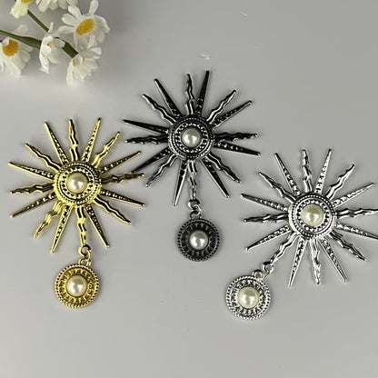 Pearl Sunflower DIY Jewelry Virgin Halo Baroque Lolita Dark Gothic Cos Headdress Style Accessories