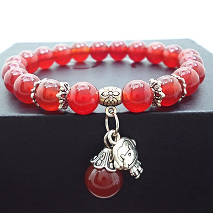 Red Agate Crystal Bracelet Women's Small Jewelry Bracelet Couple Jewelry Bracelet Jewelry Beaded Yiwu Small Commodity Jewelry