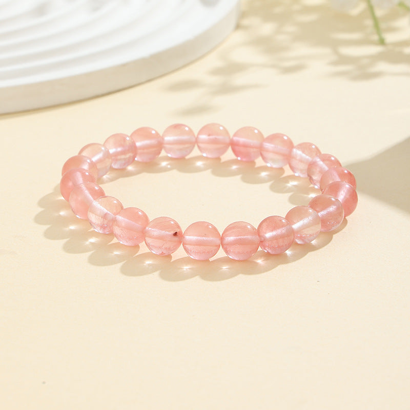 European and American Cross-Border Hot-Selling Popular Jewelry 8mm Natural Stone Bracelet Amethyst Tiger Eye Stone Agate Bracelet Jewelry