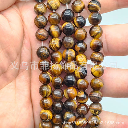Feiyang Jewelry Miscellaneous Stone Round Beads Loose Beads diy Jewelry Accessories Beads Personalized Miscellaneous Stone Semi-finished Products Ready for Wholesale