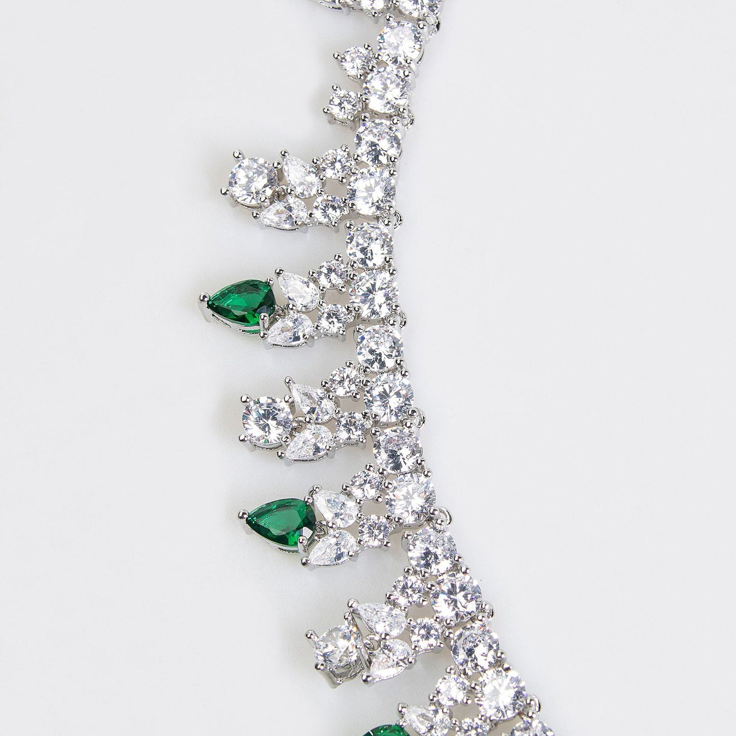 Luxury Dinner Dress Jewelry Red Zircon Necklace suit High-end Wedding Micro-inlay Bridal Wedding Earrings Jewelry