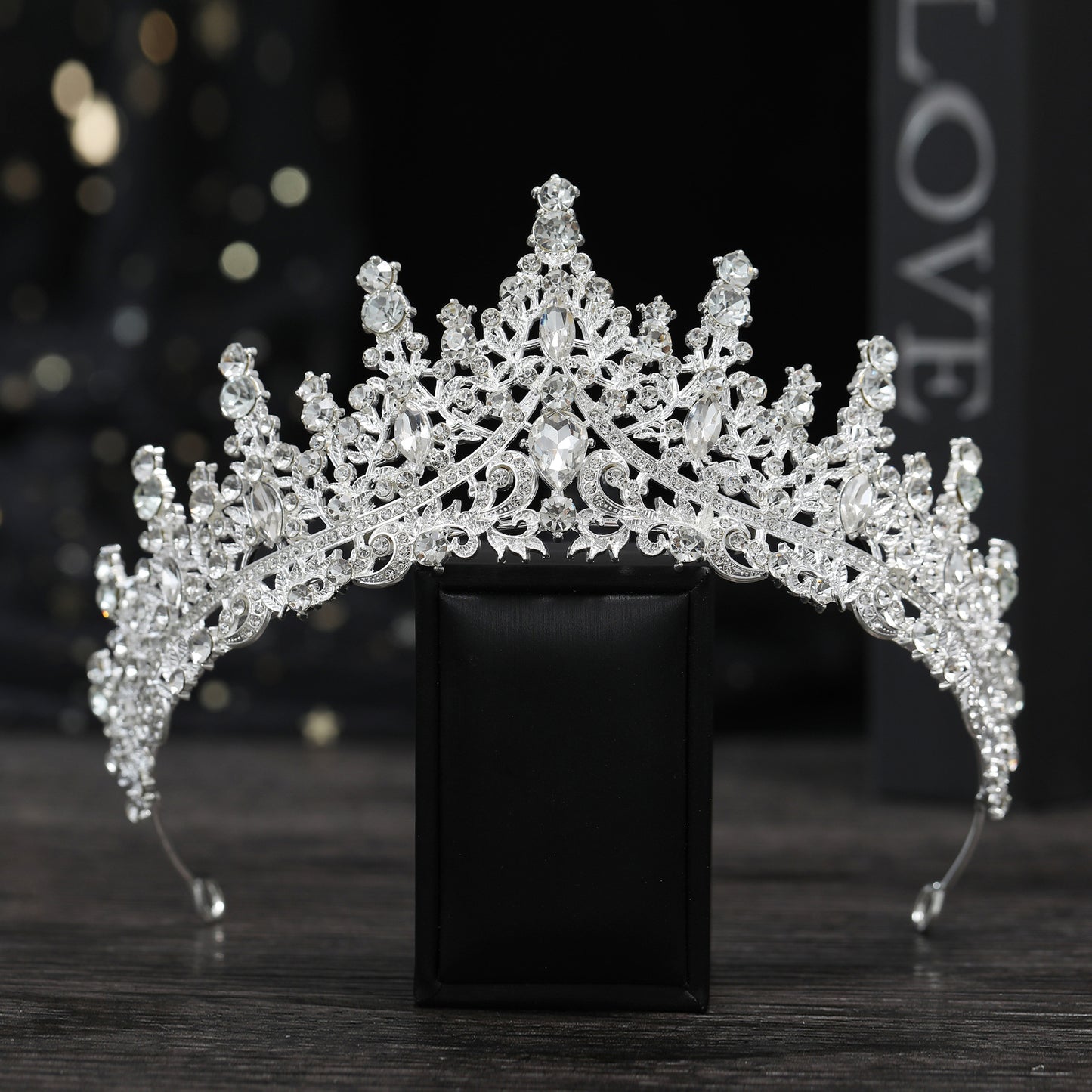 Cross Border Birthday Hair Accessories Party Headband Bridal Crown Headwear Alloy Rhinestone Headband Wedding Hot Crown Jewelry
