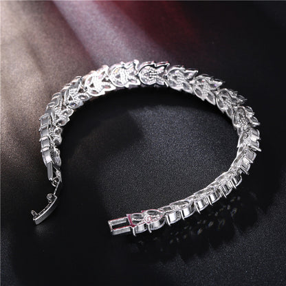 Jewelry Cross-border Explosive Bracelet Design Sense Niche Not Faded Female Willow Leaf Source s6924