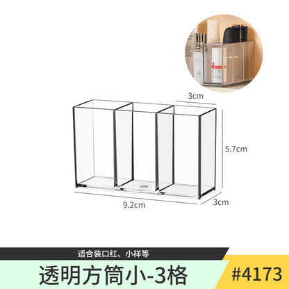Mirror Cabinet Storage Box Desktop Cosmetics Lipstick Storage Rack Bathroom Bathroom Desktop Dressing Table Organization Box