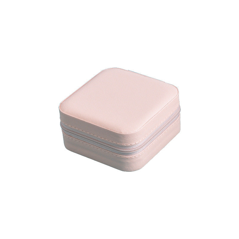 Cross-border jewelry box travel portable earring necklace ring box jewelry storage box in stock wholesale