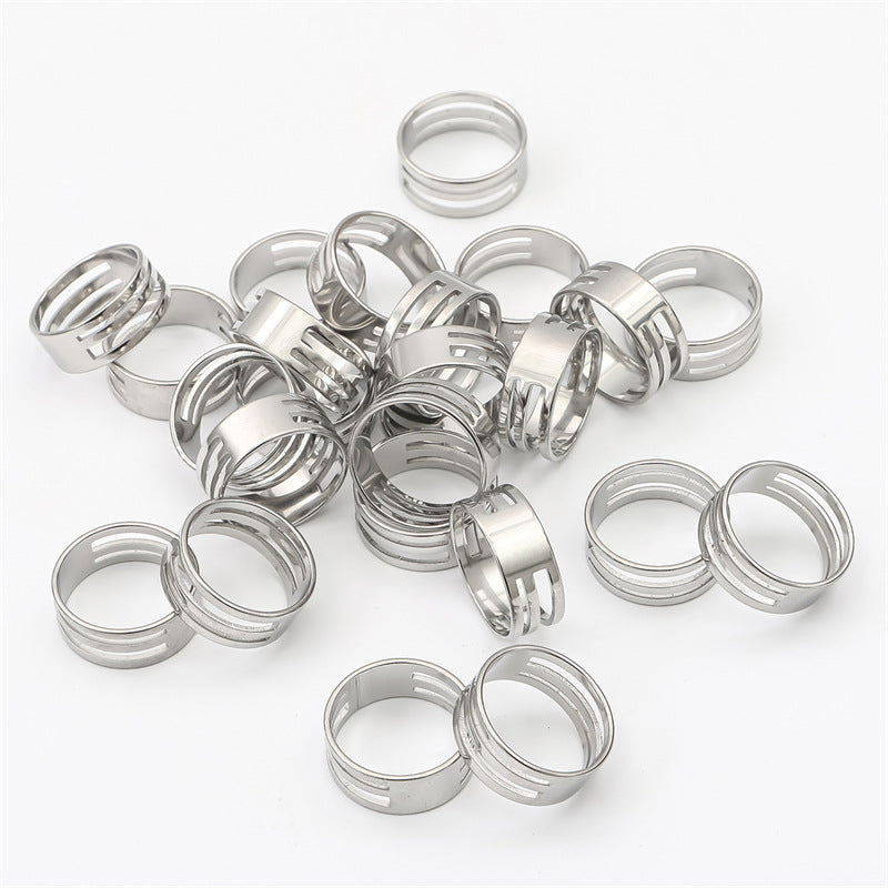 stainless steel ring auxiliary opening closed ring tool opener ring handmade diy material jewelry tool