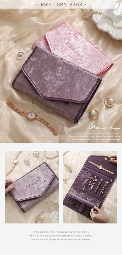 Source Factory New Jewelry Earrings Ring Necklace Pendant Watch Storage Bag Multifunctional Foldable
