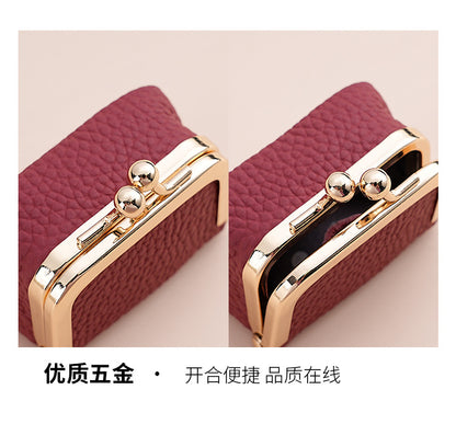 Genuine Leather Mini Necklace Jewelry Box Women's Earrings Gold Ring Gold Jewelry Cosmetics Bag Earphones Coin Purse
