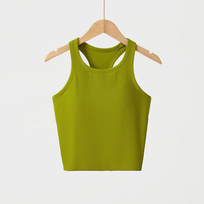 Original ebb yoga vest women's I-character sports outer wear tight quick-drying with chest pad running bra fitness upper