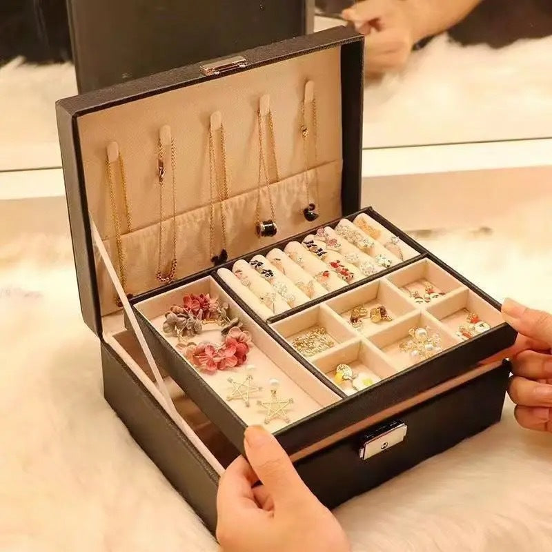 Jewelry Storage Box, Exquisite Necklace, Earrings, Gold Hand Jewelry, Earrings, Jewelry Box, Large Capacity, 2025 Model Drawer