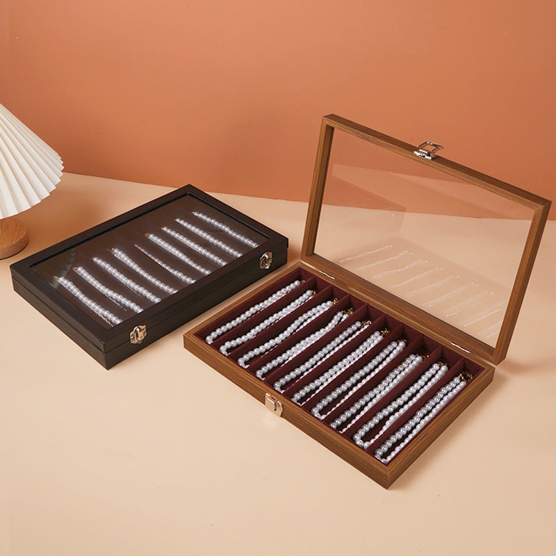 Dustproof Large Capacity Necklace Storage Box Snake Bone Chain Jewelry Box Bracelet Bracelet Jewelry Jewelry Display Box Necklace Box